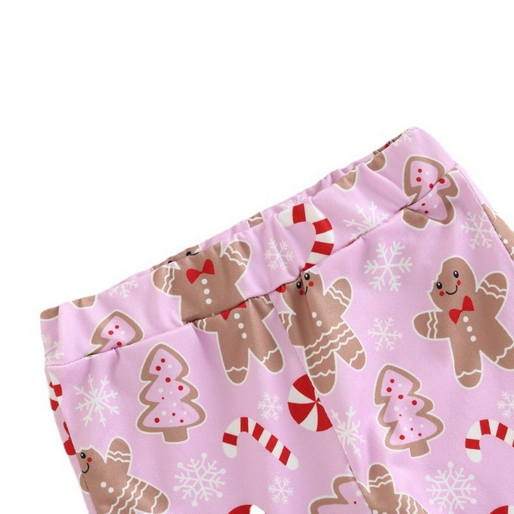 3 stk/sett jentetoppbukser pannebåndsdress for 0-18 måneder fargerikt trykk utsvingte bukser langermet bodysuit med knapper i skrittet småbarnsantrekk