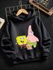 Pearl SpongeBob Hooded Sweatshirt For Kids Summer Cute Crewneck Age 3-14