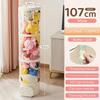 Doll Storage Box Stackable Spacesaving Transparent Toy Storage Bucket Moistureproof Dustproof Stuffed Toy Doll Organizer Barrel