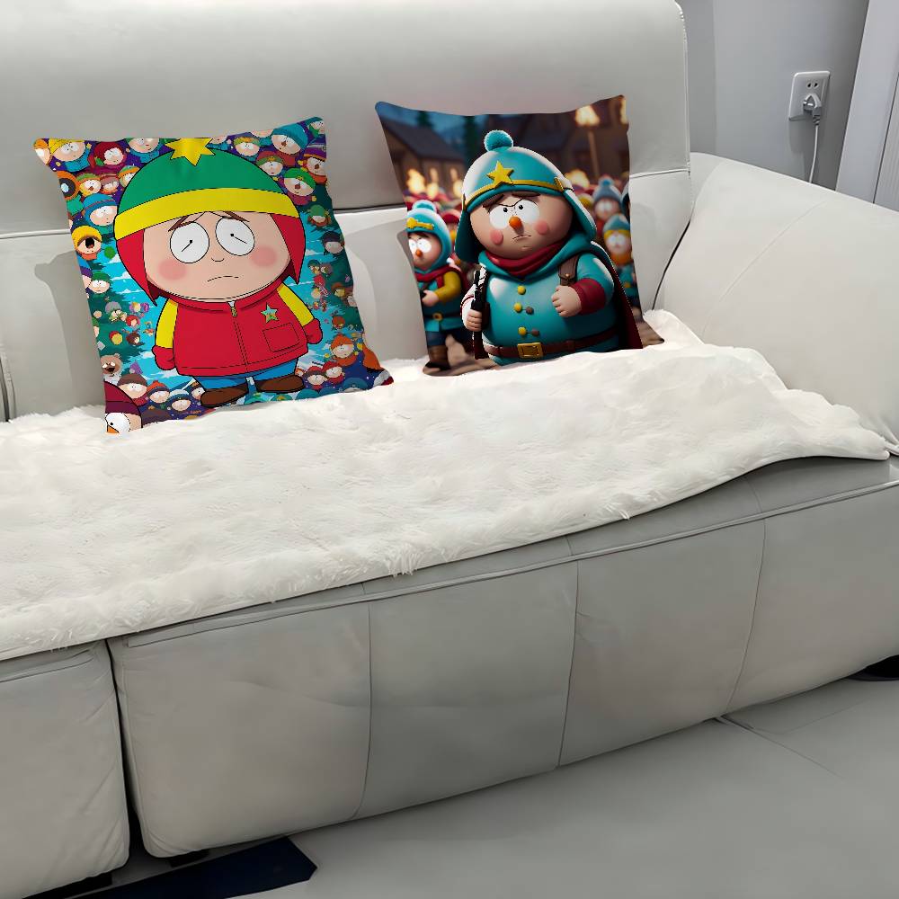 E-Eric Theodore Cartman Kissenbezug Abnehmbarer Waschbarer Kissenbezug – Ganzjahresweichleinen