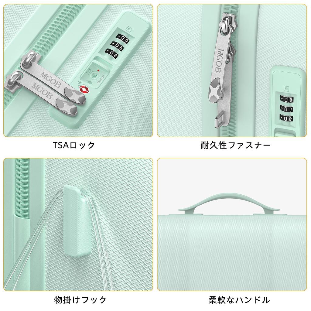 Carry Ultra Hook Double TSA Zipper Business Trip S Size for [MGOB] Case, Suitcase, Carry-on Bag, Cute, Lightweight, Function, Shockproof, Quiet,