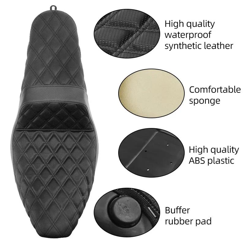 Motorcycle Front Driver Two-up Seat Cushion Rear Passenger For Harley Touring CVO Road King Electra Glide Ultra Limited 08-23