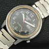GENUINE VINTAGE SEIKO 5 AUTOMATIC JAPAN MENS BLACK COLOR DIAL WATCH a702411-5 R124-a702411