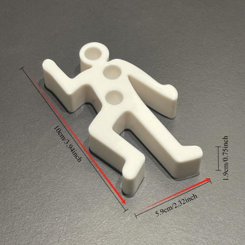 2pcs Crime Scene Pen Holder Interesting crime scene, humanoid pen holder, humanoid colorful lying pen holder