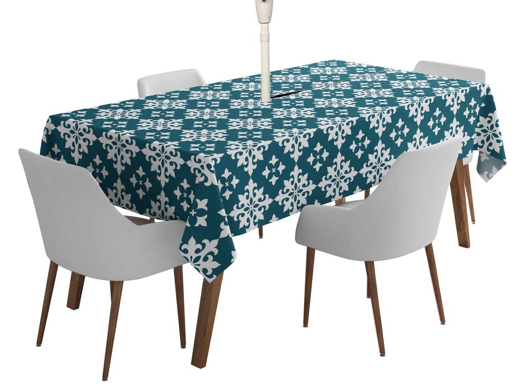 Vargottam Indoor Outdoor  Tablecloth  58x102 Inch  Rectangle  Tablecloth Waterproof Patio  Table  Cloths- Spring Summer  Table