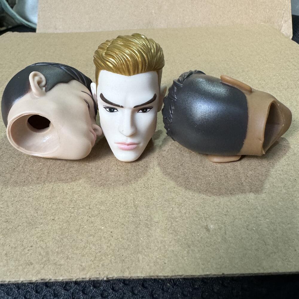 Male Doll Heads Fashion Vintage Solid European Boy Head Movie Prince Head For 1/6 Body Kids DIY Toys Birthday Gifts
