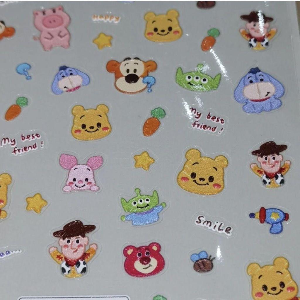 Kirby 5D Stereo Cute Style Nail Stickers - Limited Edition Japanese Cartoon Design
