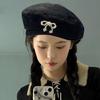 Soft and Comfortable Hat Princesses Beret Hat Bows Pattern Hat Luxurious Women Hat for Outdoor Enthusiast and Vacationer