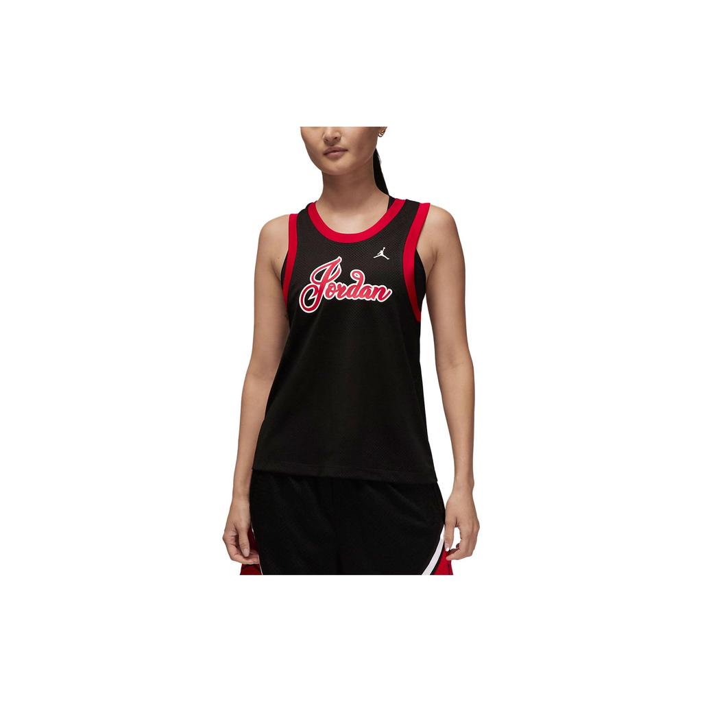 Jordan Alphanumeric Print Sports Tank Top Women Tops Black DZ3370-010