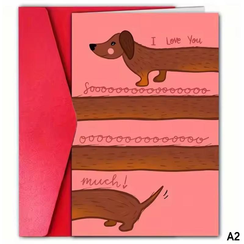 Cute Funny Cat Birthday Card Valentine'S Day Greeting Card Invitation Card With Envelope Unique Gift For Teachers Parents Friend