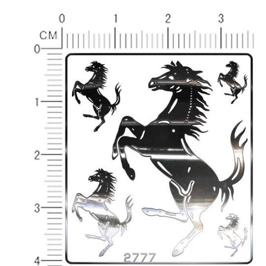 Car Racing Sports Metal Sticker for Ferrari Roma 488 Portofino F8 Roma Spider SF90 Competizione Modified Decoration Accessories JW7