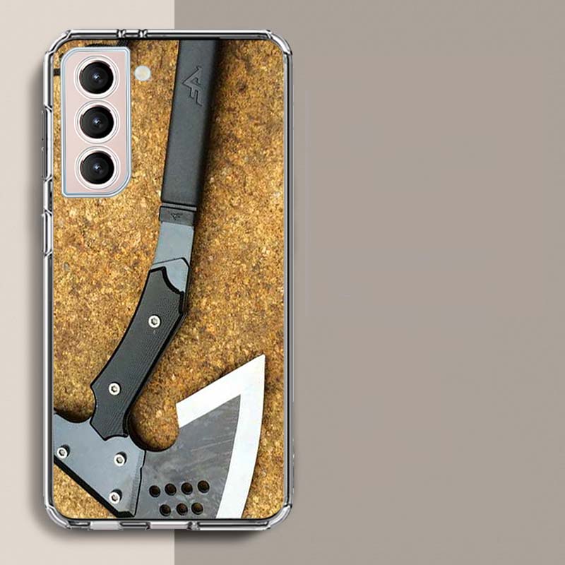 

Camping, Hiking, Backpack, Axe Phone Case For Samsung Galaxy S25 Edge S24 S23 FE S21 S20 S10 Plus S22 S26 Ultra Cover Clear Case Samsung S10