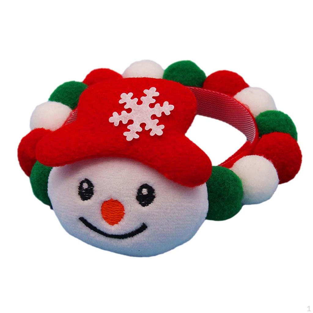 Christmas Scarf Ball Kitten Xmas Dress up Outfit Pet Dog Necklace Neckwear for Celebrating