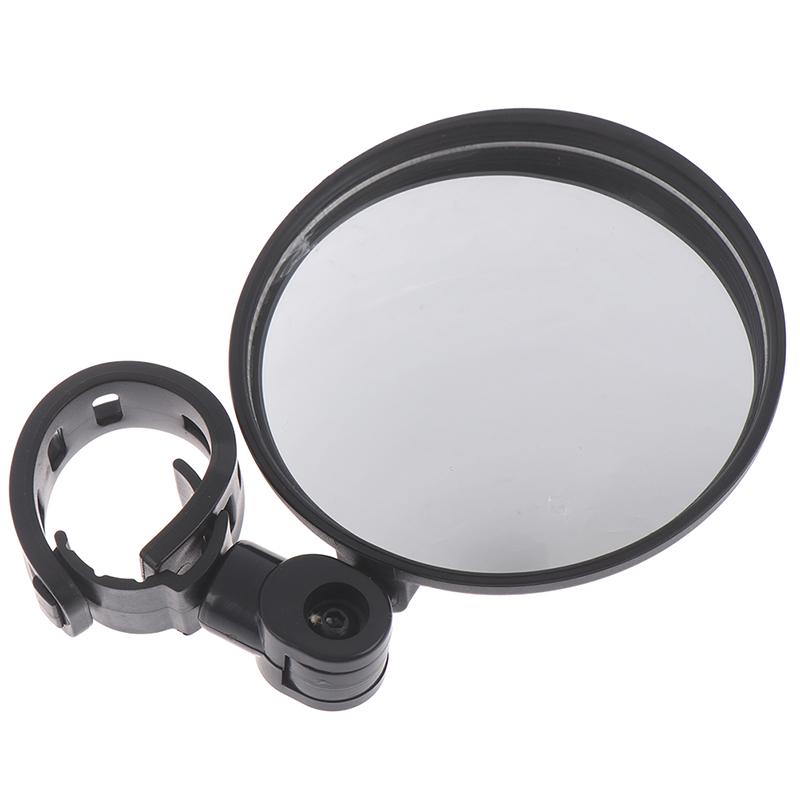 Bicycle Adjustable Rearview Mirrors Wide-Angle Convex Mirror  Silicone Handle