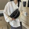 Casual Banana Chest Bag for Women  Chain Cross Body Bag  Sling Waist  Half-moon Belt  Fanny Pack  Feminine Bags  New