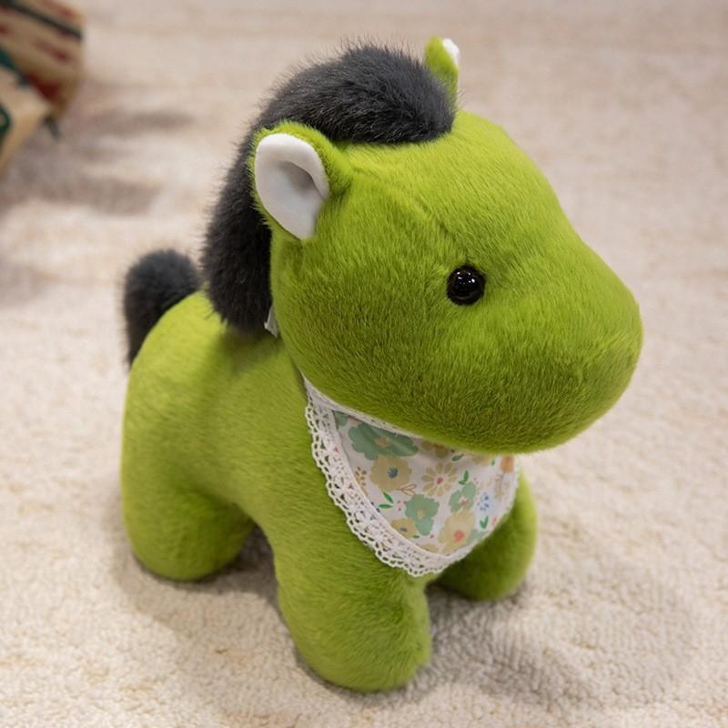 Pony Plush Figurine With Pp Cotton Filling Handmade Animal Decor For Home And Office Use