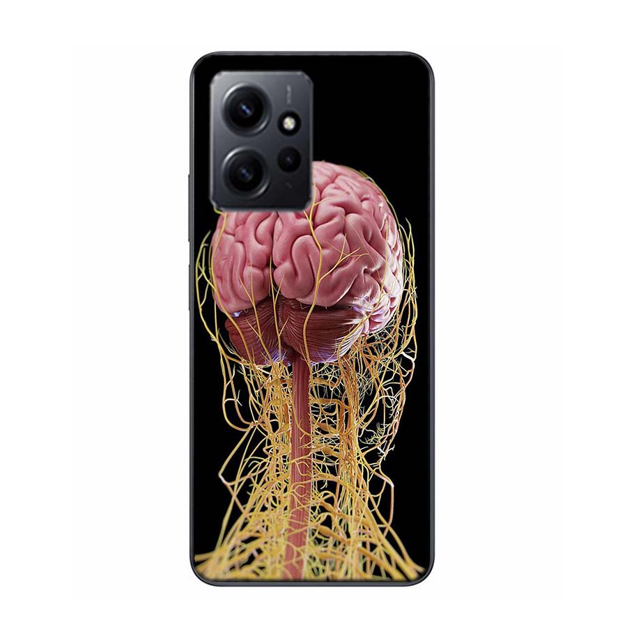 The Cerebral Cortex And Key Components Phone Case For Redmi 12 13C 12C 15C 9 10 10C Note 13 Pro Plus 14 15 Pro 9T 9C 9A TPU Soft