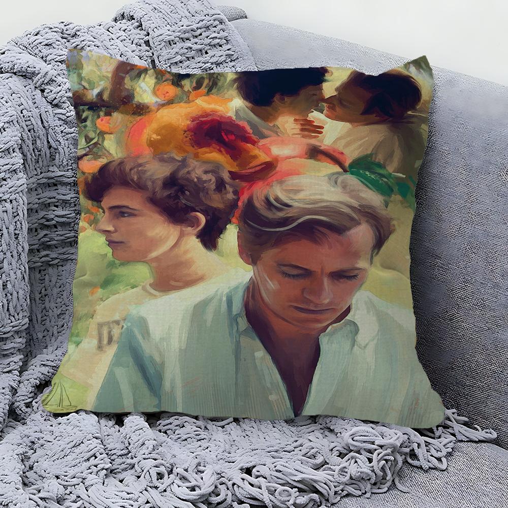 Film Posters Call Me By Your Name Cushion Cover Inches Farmhouse Decor Home Throw Pillow Covers For Couch Decorations