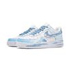 Nike Air Force 1 Cloud Galaxy, Footprint Innovation Cow Leather Low Top Skateboard Shoes Unisex Sky Blue CW2288-111(Team726-)