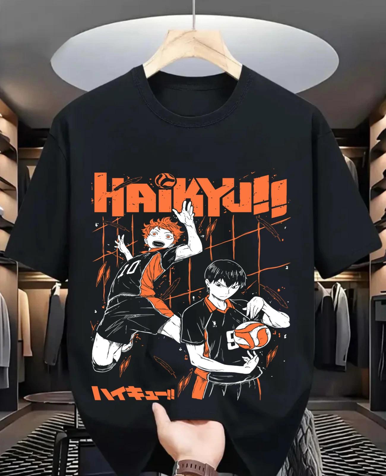 Хайкю Хината Шоё Футболка Манга Полоса Хайкюу Рука Bo Футболка 4XL