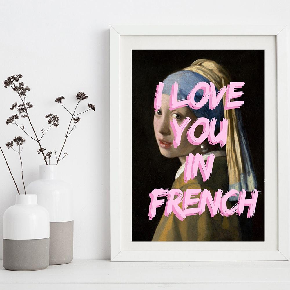 Feminist Changed Art Prints Gift for Her Poster Impression of Motivation Quote Canvas Painting Pink Girls Room Home Decor