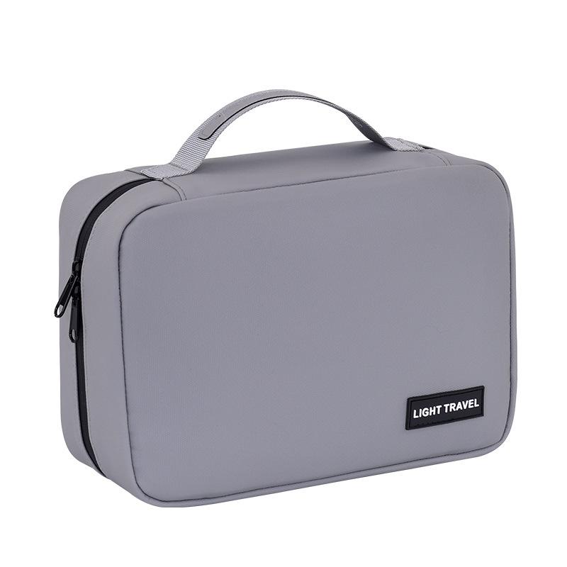 Luxus-Kulturtasche für Herren, Wasserdicht, Nass-/Trockentrennung, Ideal für Reisen, Großes Fassungsvermögen, Tragbar, Aufbewahrung für Make-up & Pflege