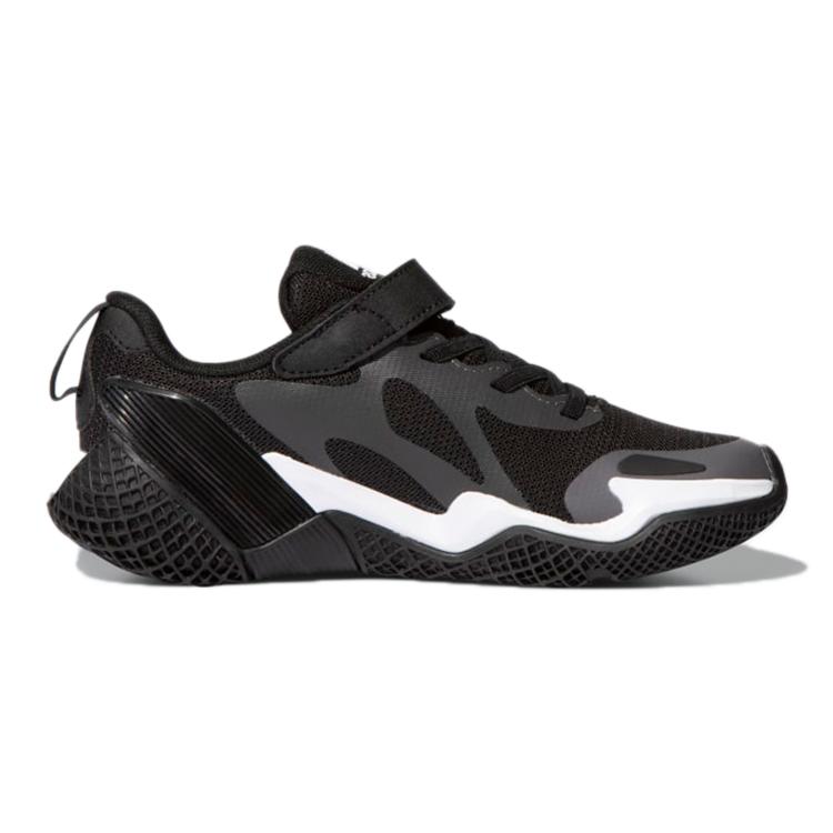 New Adidas 4Uture Runner Sport K Low Top Running Shoes Black White Kids' GZ7737