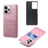 For Realme 14 5G Case Dual Card Slots PU Leather + Hard PC Phone Cover