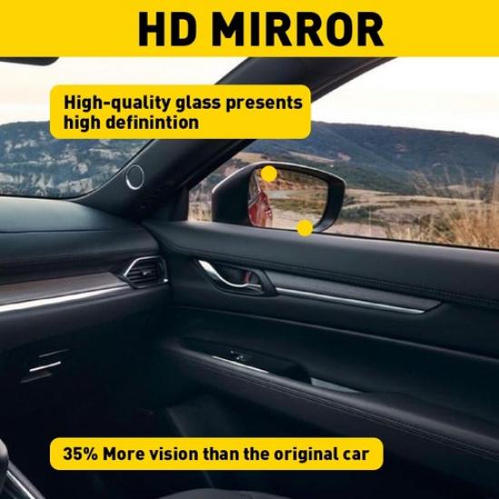 Side Mirror Glass for 07-13 Tahoe Yukon Silverado with Heated Signal Right Side