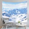 Snow Mountain Tapestry Snow Covered Trees Tapestry Natural Scenery Tapestry Wall Hanging Tapestries Art Living Room Bedroom Dorm