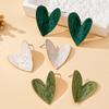 A Pair of Women's Earrings, Smooth Irregular Heart-Shaped Earrings, Suitable for Daily Wear and Vacation Wear