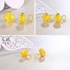 Peach Blossom Elegant Women's Earrings - Simple, Versatile Ear Hooks Gift Jewelry