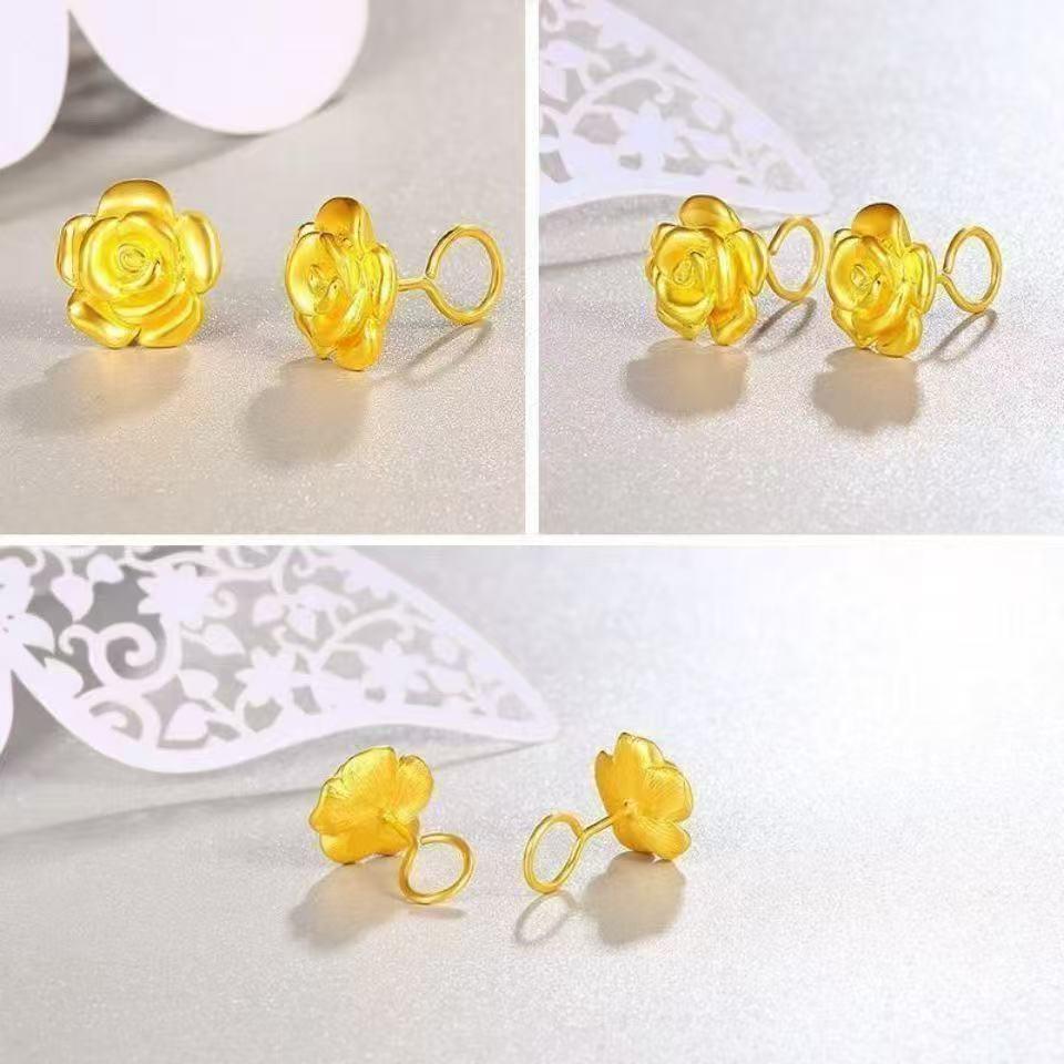 Peach Blossom Elegant Women's Earrings - Simple, Versatile Ear Hooks Gift Jewelry