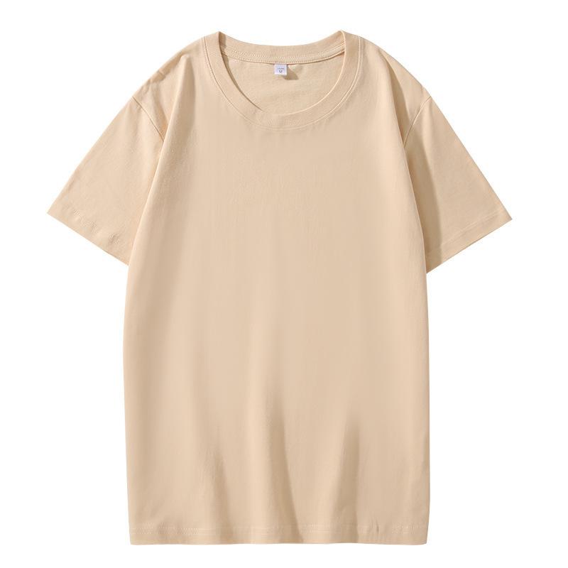 VEZFAA Damenmode Lässig Einfarbig Druck Sommer Frühling Kurzarm O-Ausschnitt Blusen & Hemden