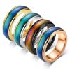 Koreanischer Stimmungs-Farbwechsel-Temperaturring, 6 mm breit, Unisex-Geschenk