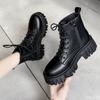 Women'S Thick Warm Autumn Winter New Style Thick Sole Simple Comfortable Increased Height Anti Slip Wear-Resistant Short Boots
