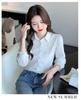 2024 Women's Fashion Pure Cotton Polo Collar Long Sleeve Shirt - Versatile & Stylish for Spring and Autumn