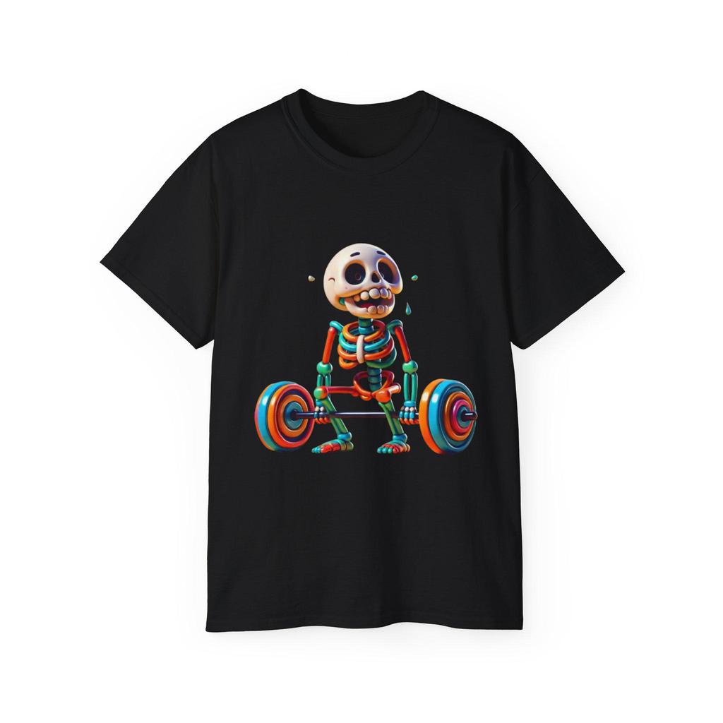 Lactic Acid Trip Skeleton Runner Shirt Trippy Gym Graphic Tee Black Cotton Unisex T-shirt Funny Fitness Summer 2026 Tees Tops