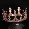 Shiny Queen Crown Rhinestone Princess Tiara Temperament Baroque Crown  Coming-of-age Ceremony