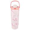 900ML/30oz Stainless Steel Thermos Flask One Click Open Lid Cute Water Bottle Leak Proof Travel Mug Summer Gift for Women/Girl