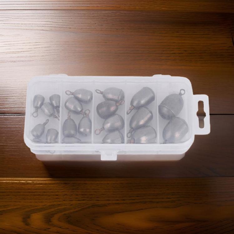 Fishing Weights Sinkers Assortment Metal Casting Sinkers Weights with Rings Water Drop Sinkers Weight Easy to Use