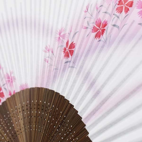 Chinese Medium Nadeshiko Women's Fan, Scented, Wood, Carving,