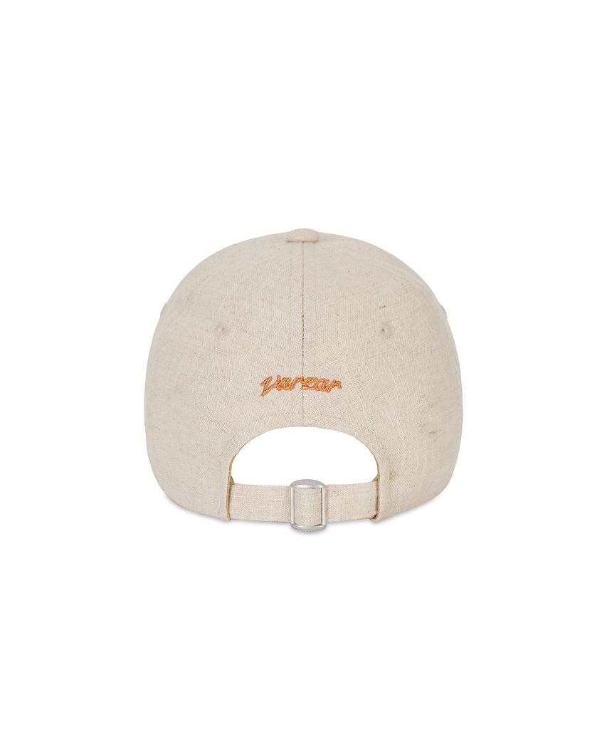 Bajal Flow Vz Leather Patch Ball Cap Natural