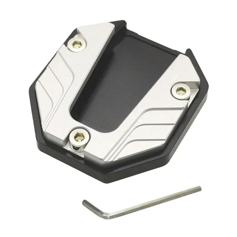 Aluminum Alloy Motorcycle Bike Kickstand Extender Foot Side Stand Extension Foot Pad Support Plate Motorbike Accessories