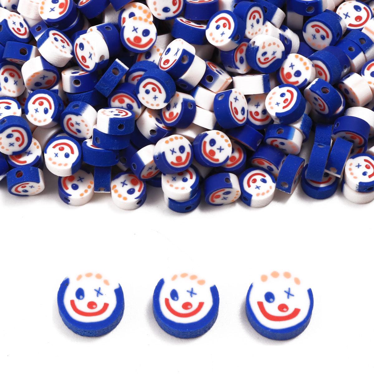 

Handmade Clown Polymer Clay Beads for DIY Jewelry: Bracelets & Necklaces (100 pcs) RT074