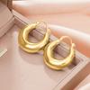 Thick Hoop Earrings, Women's Minimalist Thick Hoop, Daily Basic Jewelry Gifts