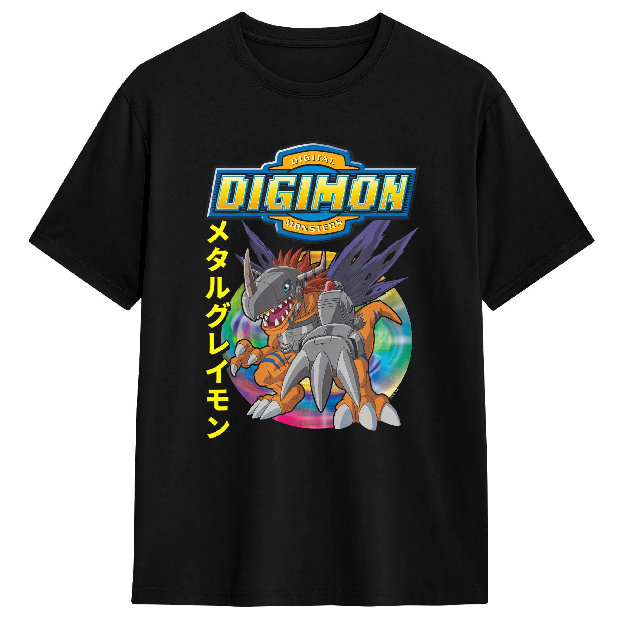

Unisex Digimon Adventure Vintage Kanji Characters Digital Monsters T Shirt Cotton Clothing Vintage Short Sleeve O Neck Tees S