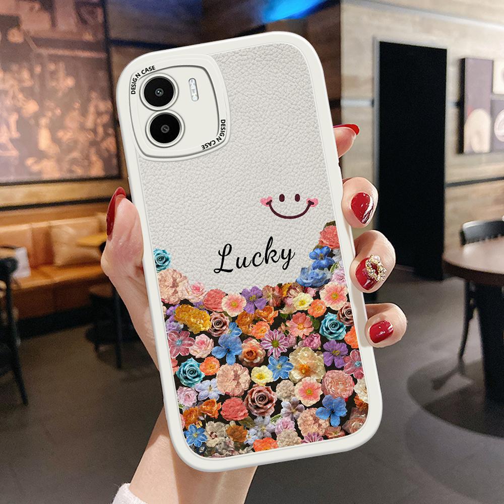 

Модный чехол для телефона из искусственной кожи с цветочным узором для iPhone 15 14 13 12 Pro Max Samsung Galaxy S23 Ultra S20 FE A52 Redmi Xiaomi POCO Мягкий чехол Xiaomi Redmi Note 12 Pro 4G