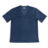 Men's V-neck Slim Fit Corduroy Casual Short Sleeve T-shirt, Solid Color