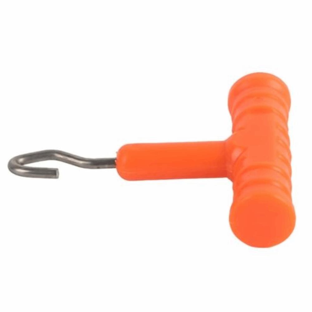 10 Pcs ABS Fishing Baiting Rig Tool Stainless Steel T Shape Handle Hook Fishing Baiting Rig Tool Rig Puller Knot Tools